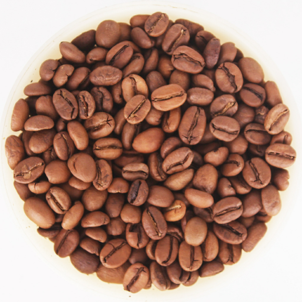 Кофейные зёрна крупным планом