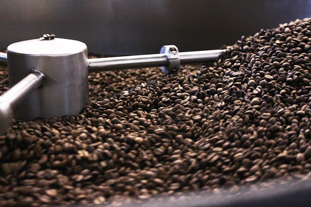 Процесс обжарки кофе